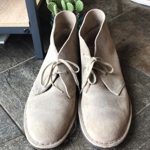 CLARKS desert boots, sz 10
